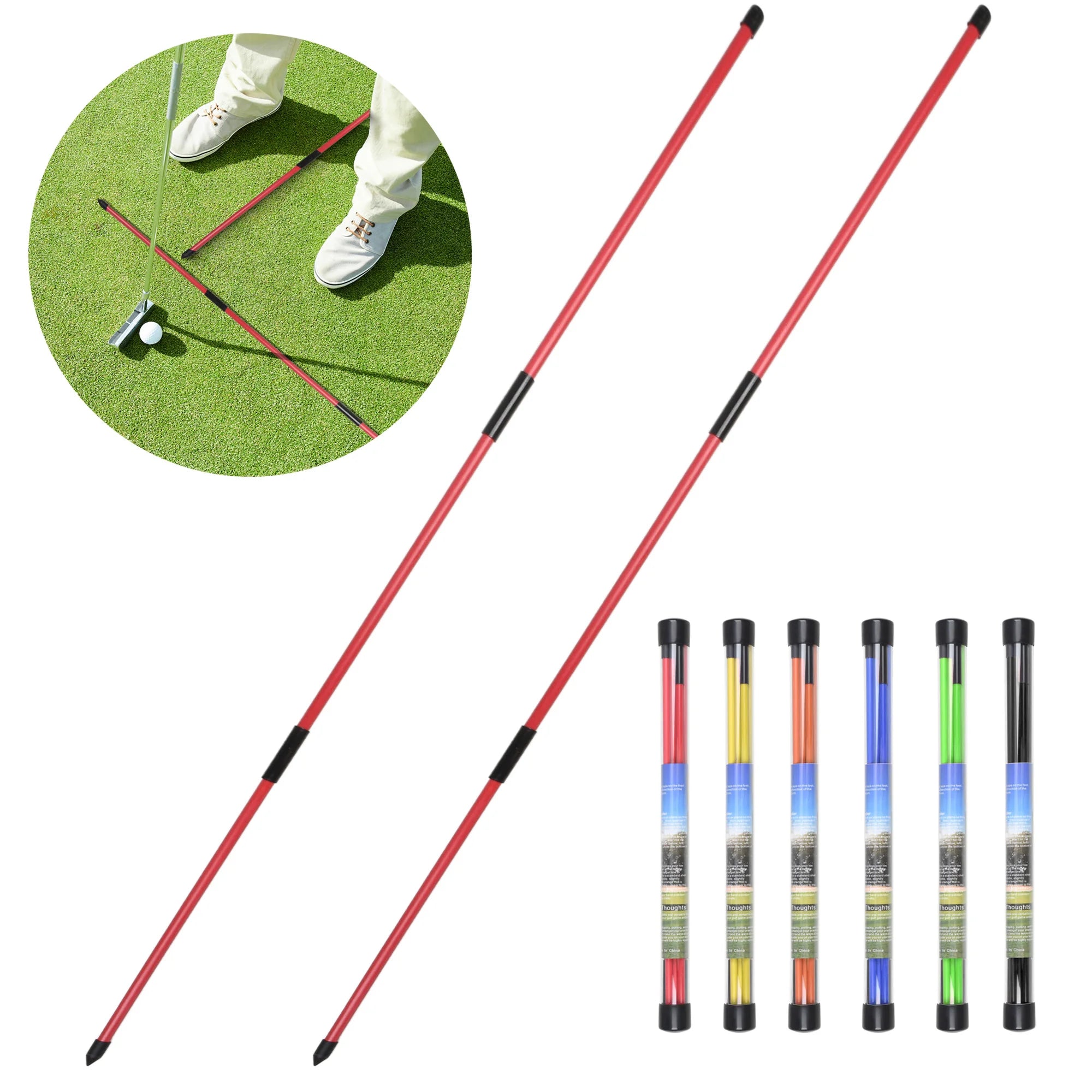 48" Golf Alignment Sticks (2-Pack)